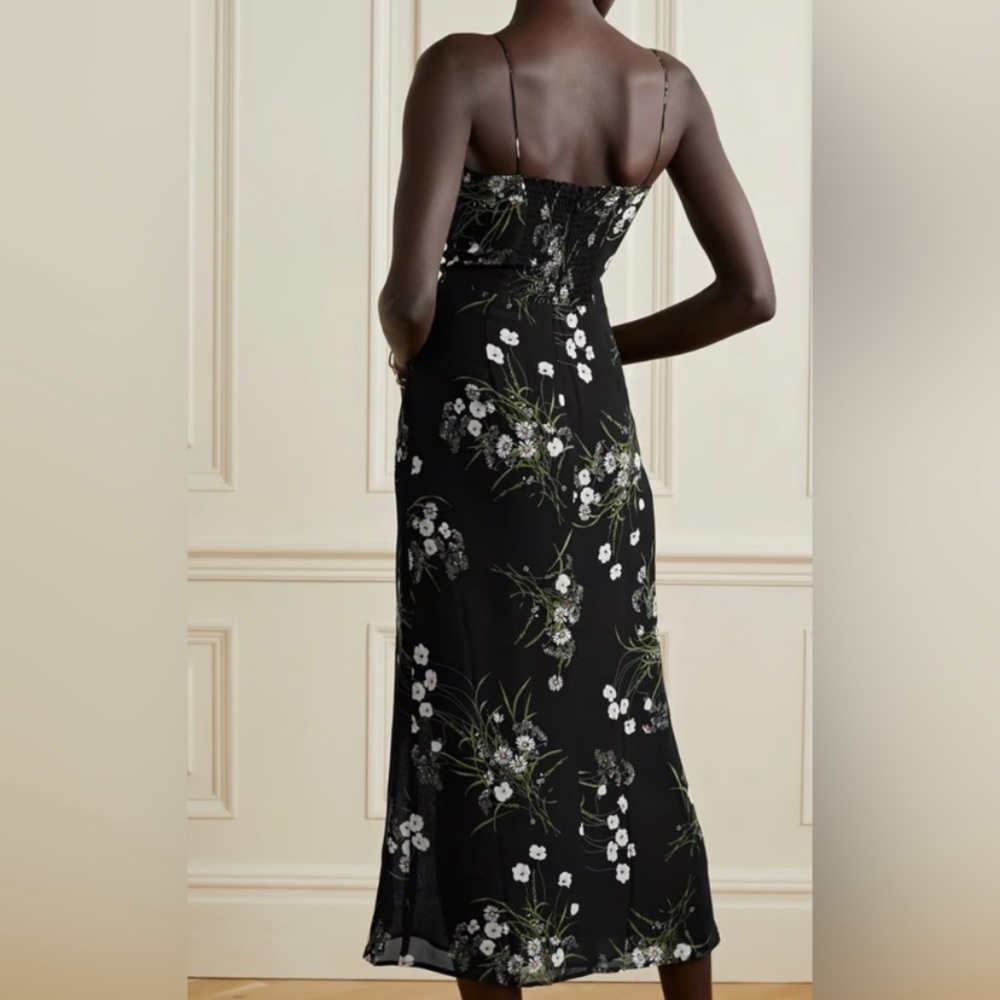 Reformation Kourtney Black Floral Dress - Picture 10 of 10